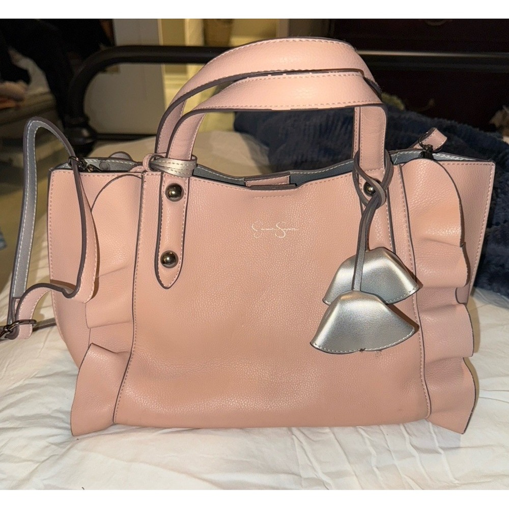 Jessica Simpson Faux Pink Ruffle Purse